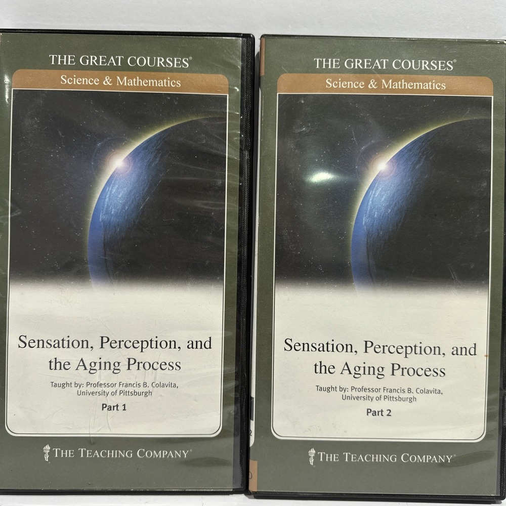 Great Courses: Sensation, Perception & the Aging Process 4 DVDs Set W/ Guides